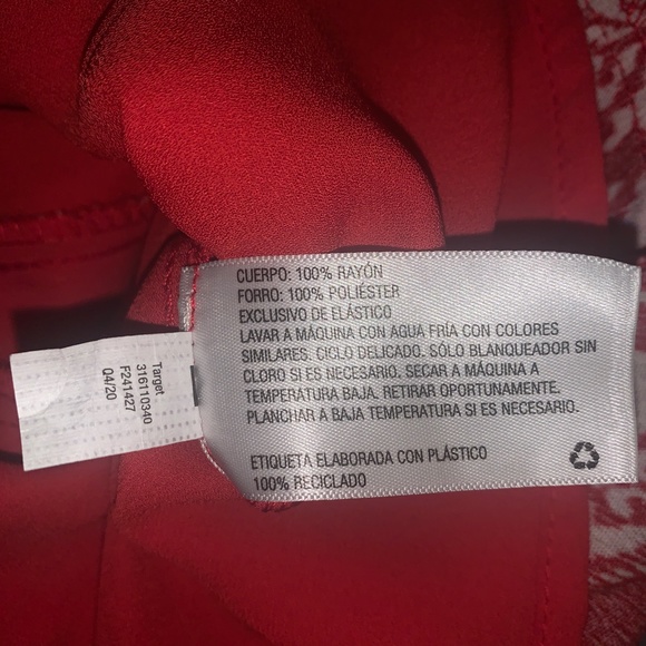 Knox Rose Womens Size XS Bonfire Red Smocked Pull On Lined Shorts - Picture 6 of 9